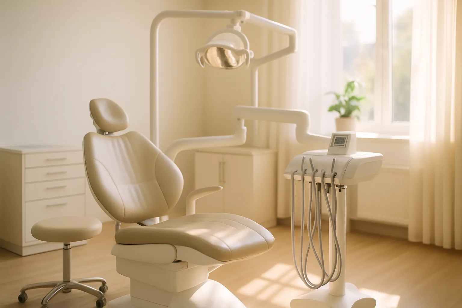 A bright, welcoming dental treatment room